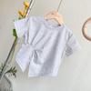 Girls' Summer Short-Sleeve Top & Casual Long Pants Set