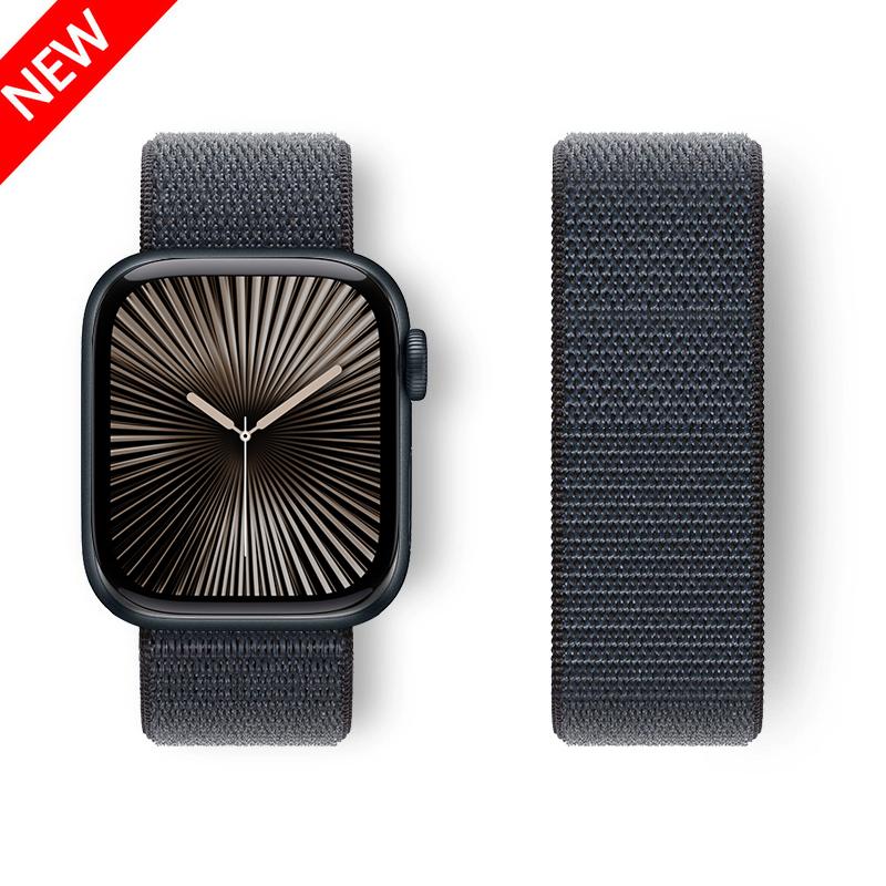 Nylon Strap For Apple Watch 10 Bands 46mm 44mm 40mm 45mm 41mm 49mm 42mm 38mm Bracelet Correa iwatch Series 8 se 7 6 3 9 11 40 mm