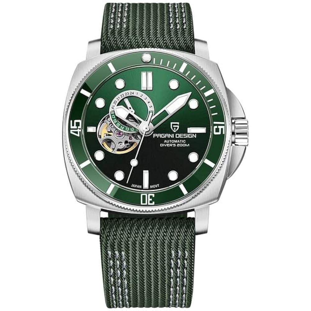PAGANI DESIGN Men s Watch Japan SEIKO NH35 Movement Marina Militare Automatic with Mechanical Cas...