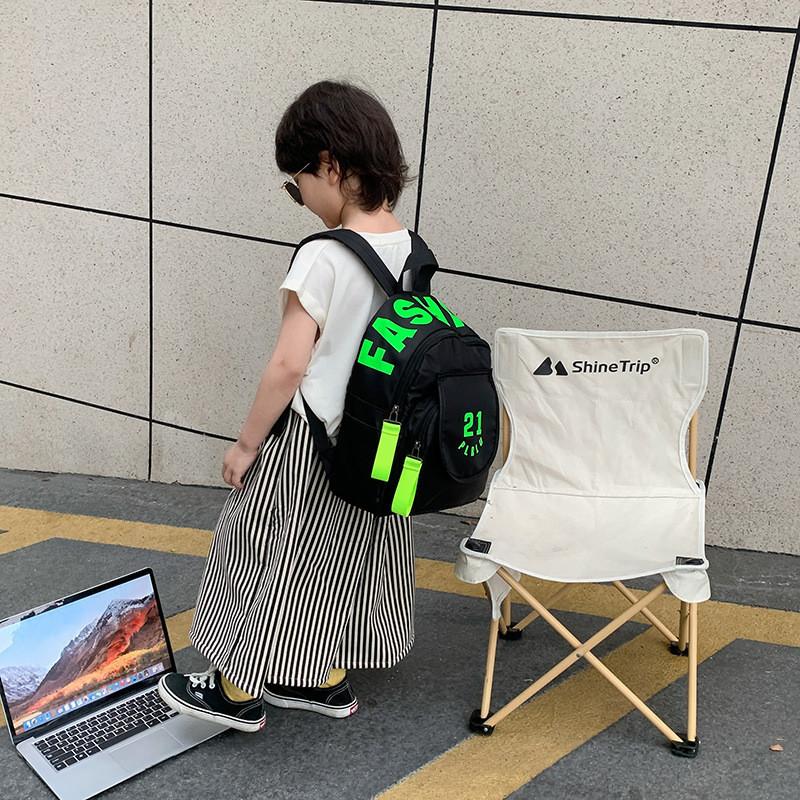 Stylish Korean Design Lightweight Canvas Backpack For Preschool Kids With Breathable Features