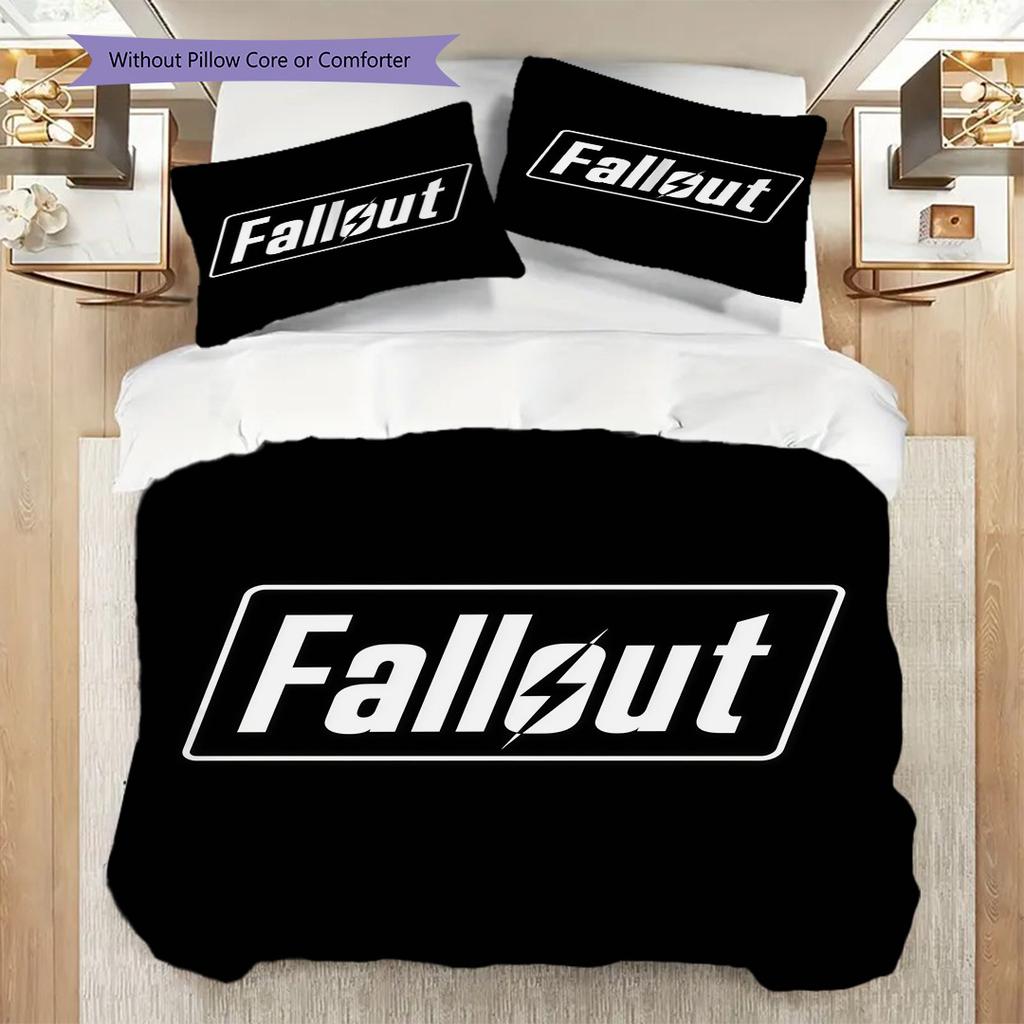 Fallout Postapocalyptic Survival Threepiece Set 1 Duvet Cover 2 Pillowcase Without Core Soft And Comfortable Christmas Birthday Gift
