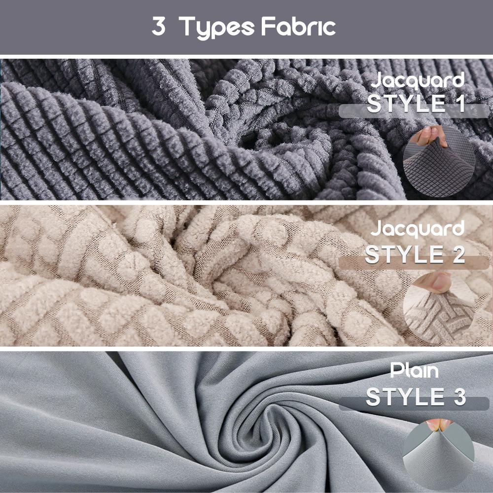 1/2/4/6 stk Spisestuestoltrekk Jacquard Spandex Slipcover Protector Case Stretch for Kjøkkenstol Sete Hotell Bankett Elastisk