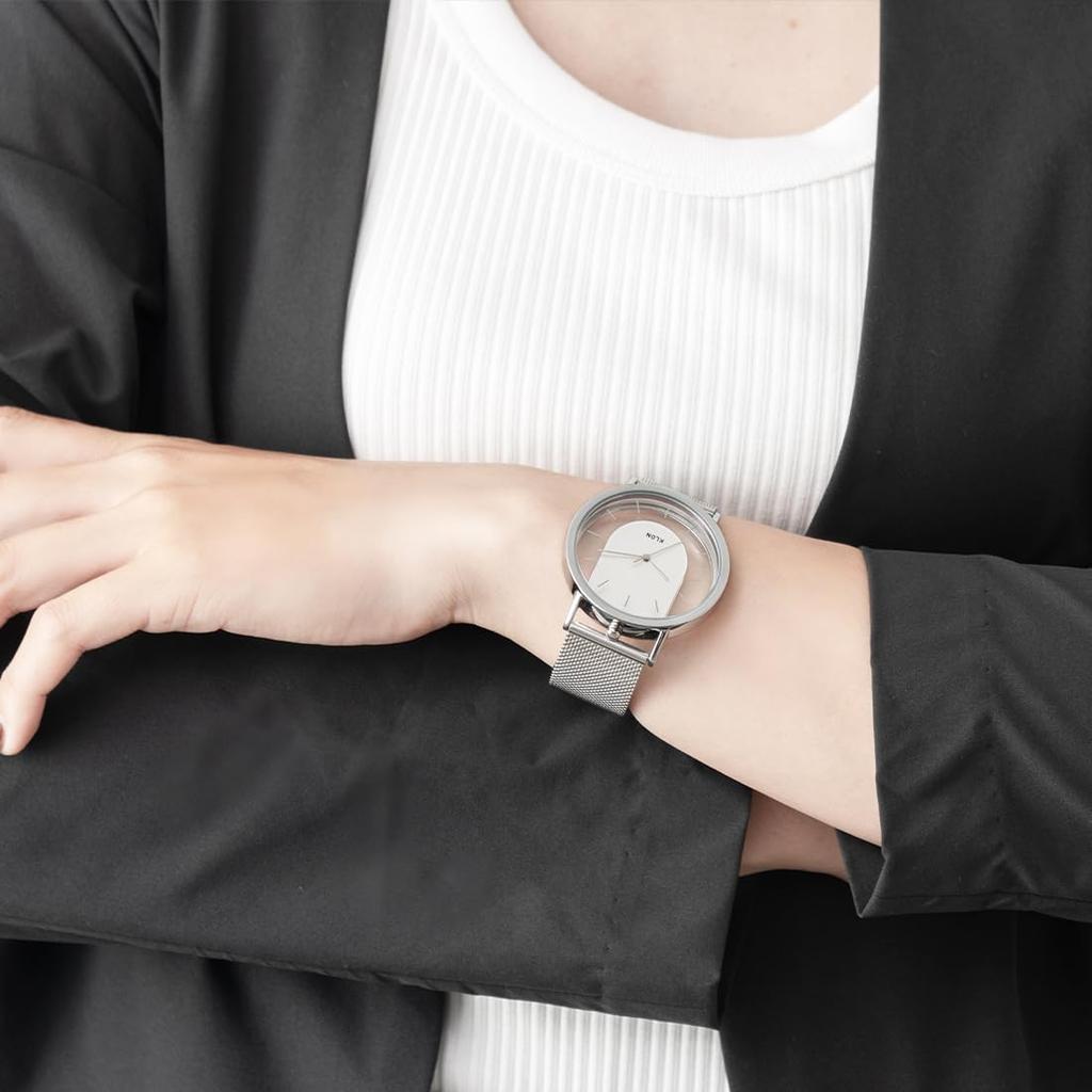 KLON INVISIBLE RELATION SILVER 40mm Skeleton a Popular Brand for Men and Featuring Stainless Steel and a Stylish Watch, Women, Design.