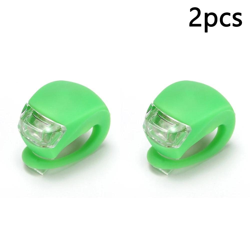 Sykkellykter Bærbare Froskelykter Nattkjøring Varsel LED Fargerike Lys Landevei Terrengsykler Baklykter Sykkeltilbehør