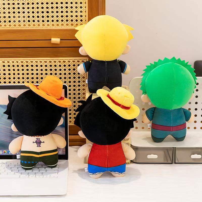 Luffy Zoro Ace Sanji Plush Toy Doll Backpack Hangingsanime Toys Plush Kid Christmas Gift Toys Cute Doll Birthday Gifts