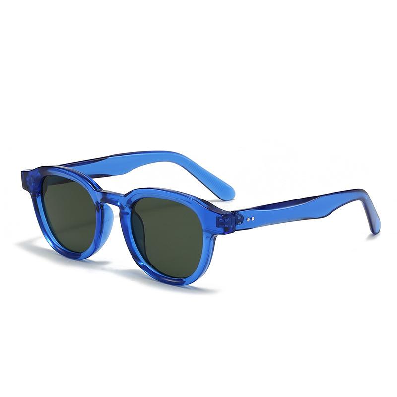 Rice Nail Thick Small Oval Sunglasses Simple Men'S And Women'S Ol Sunglasses Casual Uv Protection Glasses