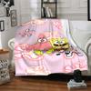 1pc SpongeBob SquarePants Flannel Blanket Soft Cozy All-Season Throw for Bedroom, Sofa, Camping, Travel, Home Decor1086