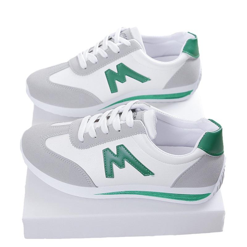 Little White Shoes Women's New Autumn 2025 Breathable Flat Shoes Leather Lace-up Sports Fashion Casual Shoes Women