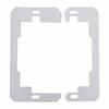 20 Pcs Wall Plate Spacer Stainless Steel Outlet Spacer Wall Plate Leveler Device for Electrical Box