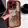 Retro Rusty Iron Phone Case For Samsung S24 S23 S22 Ultra Plus S21 A55 A54 A53 A52 A25 A15 A14 5G Soft Anti Drop Cover