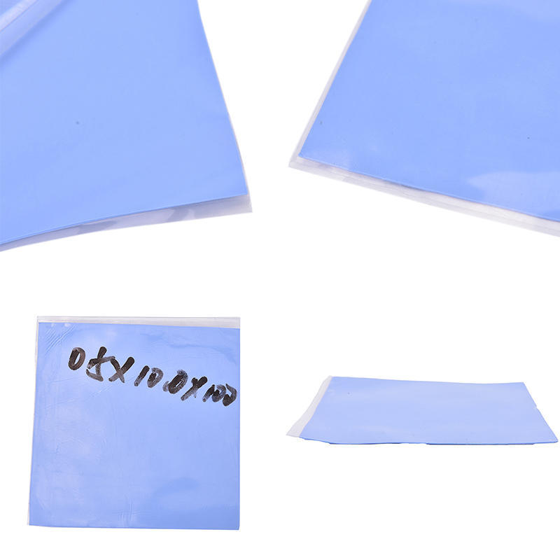 Modrý chladič GPU CPU Chlazení Teplovodivá silikonová podložka 100 mm x 100 mm x 0,5 mm