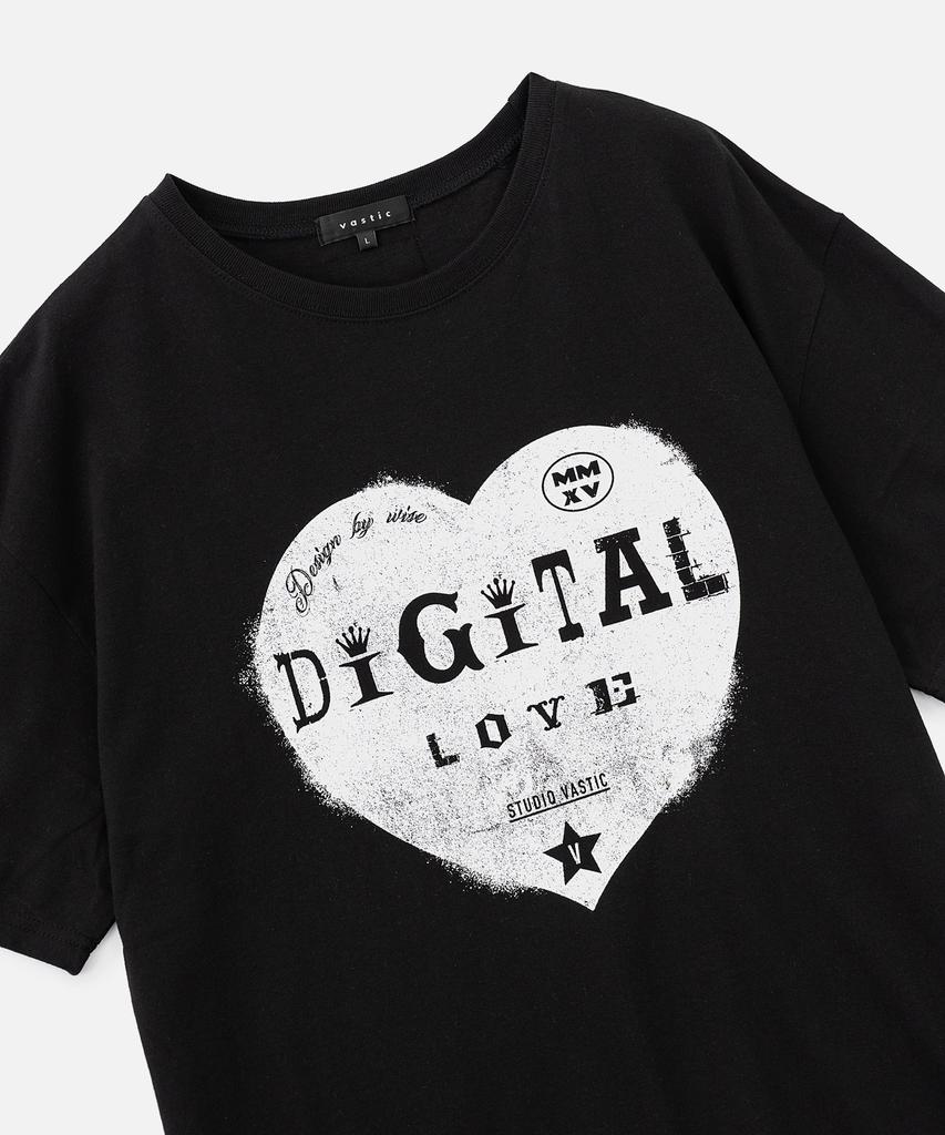VASTIC Digital Love_T-Shirt_Black