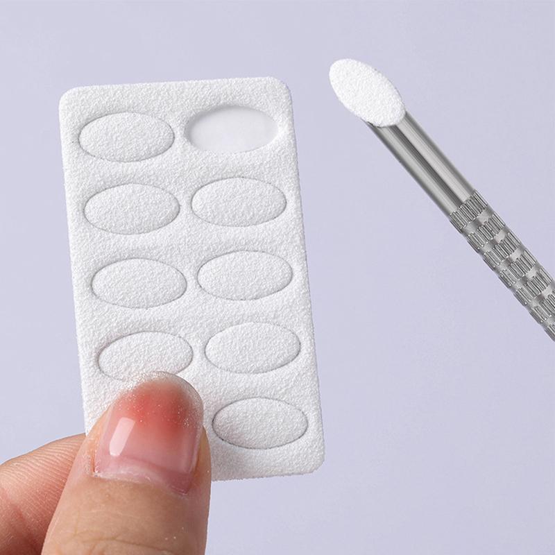 Mini Nail File With Adhesive Disposable Nail Equipment Accessories 100/180 Grit Nail Sanding Tablet Cuticle Pusher Manicure Tool