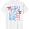 Coquette Spilling The Tea Since 1773 4th Of July Mens Womens T-Shirt