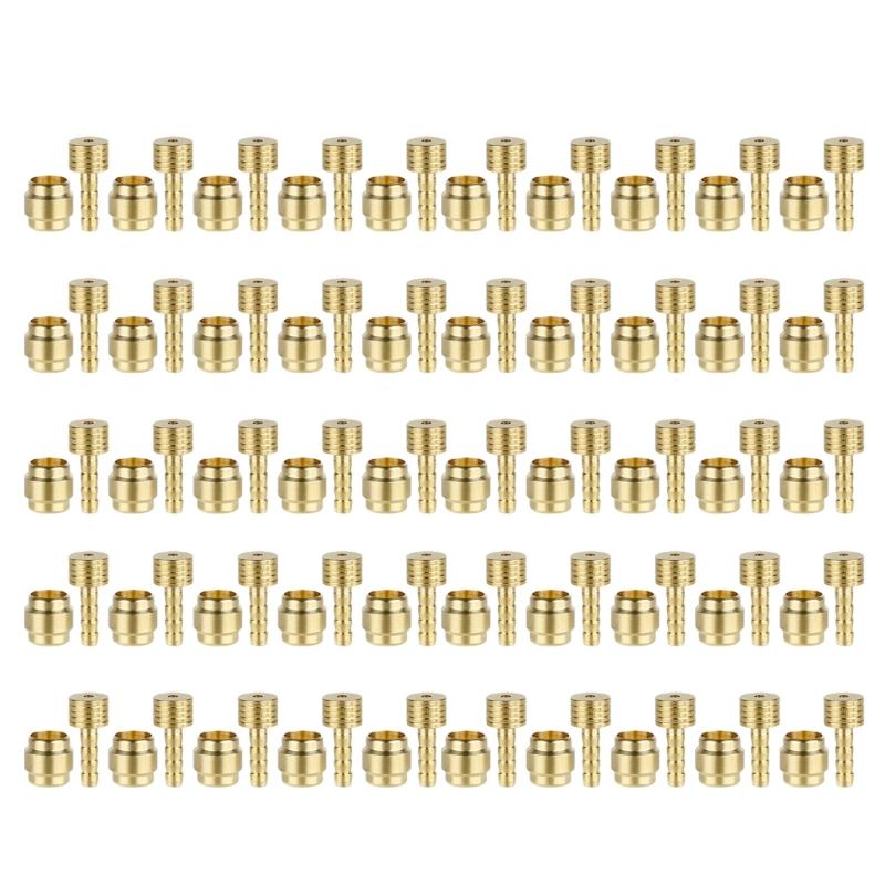 50 Set Bicycles Connecting Bolts Bleed for Bike Part Hydraulic Brake Hose Oil Pipe Connector Tube Fittings Insert