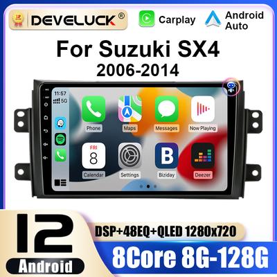 2 Din Android 12 Car Radio For Suzuki SX4 SX 4 2006-2014 Fiat Sedici 2005-2014 CarPlay Auto Intelligent Systems Smart Autoradio