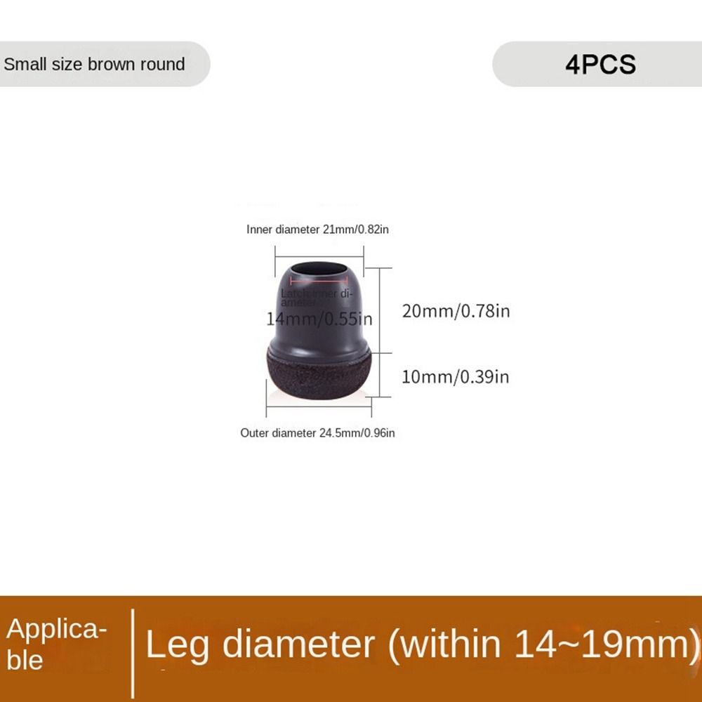 

4 шт. Новые ТПЭ Защитные накладки для ножек стола Защита пола из войлока Колпачки для ножек стула Прочные Нескользящие Накладки для ножек стола Ножка стола