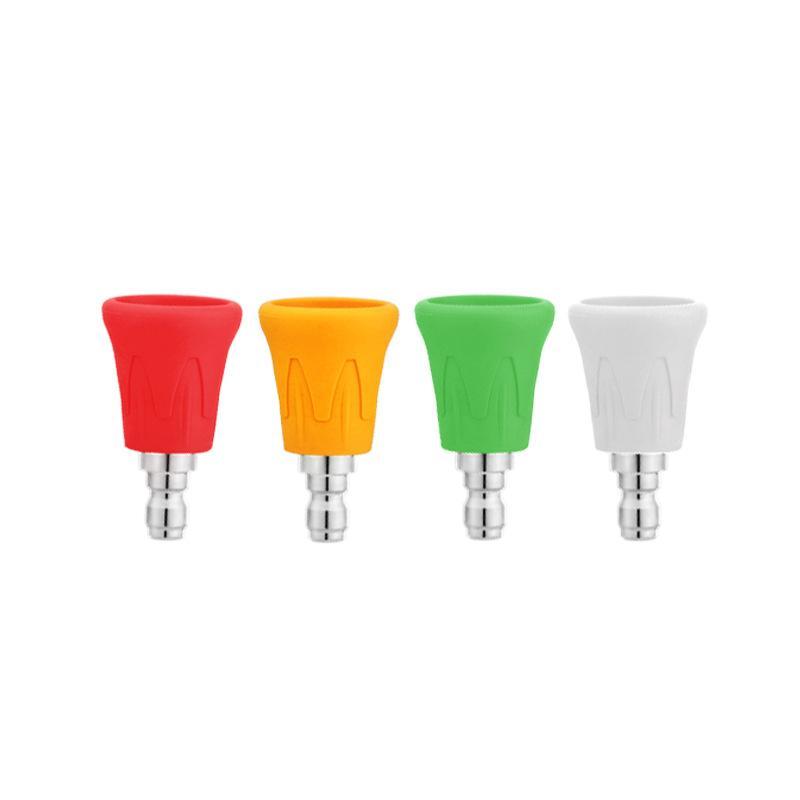 High Pressure Car Washer Nozzle Tips Quick Connect Stainless Steel Sector Sprayer for Auto Detailing Yard Cleaning Use