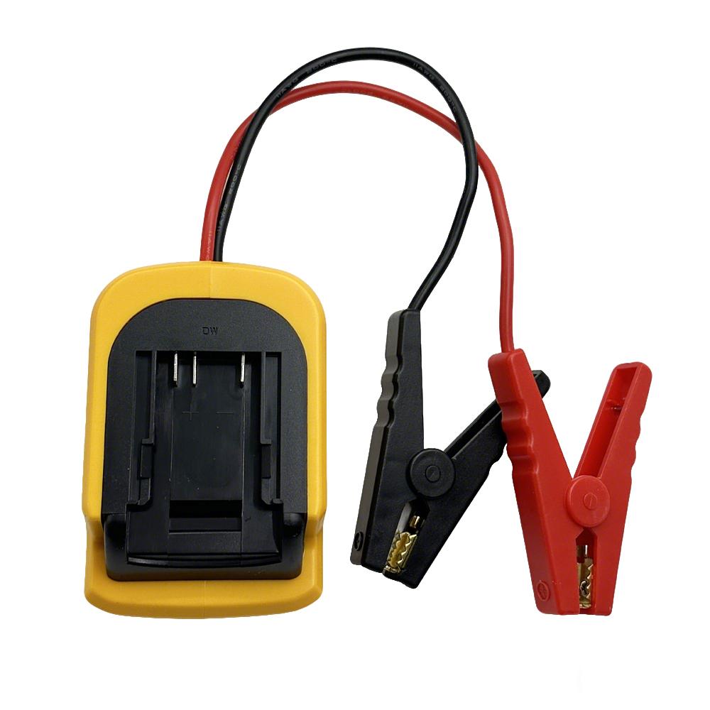 NEW Jump Starter Adapter for DeWalt 11V Battery Powered with Jumper Cable Clamps Portable Car Battery Charger Jump Starter