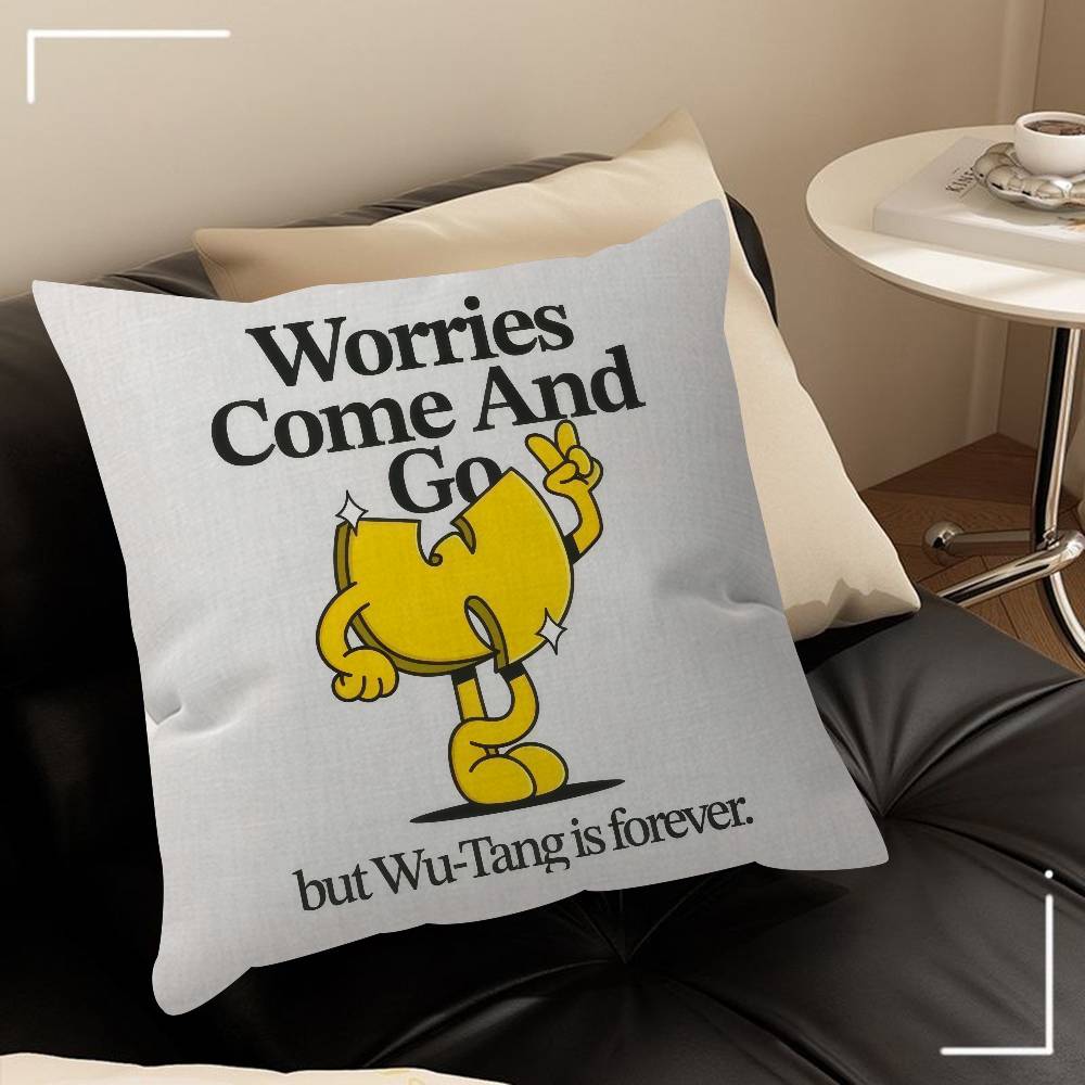 Band W-Wu Logo Tang Clan Pillow Cover Sofa Cushion Cover Home Room Decoration Children Gift