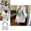 Trendy Lightweight Nylon Shoulder Tote Bag With Retro Charm And Cozy Feel