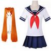 1. Game Yandere Simulator Ayano Aishi Cosplay Costume Yandere Chan Akademi High Sailor JK Uniform Full Outfit for Halloween Comic Con