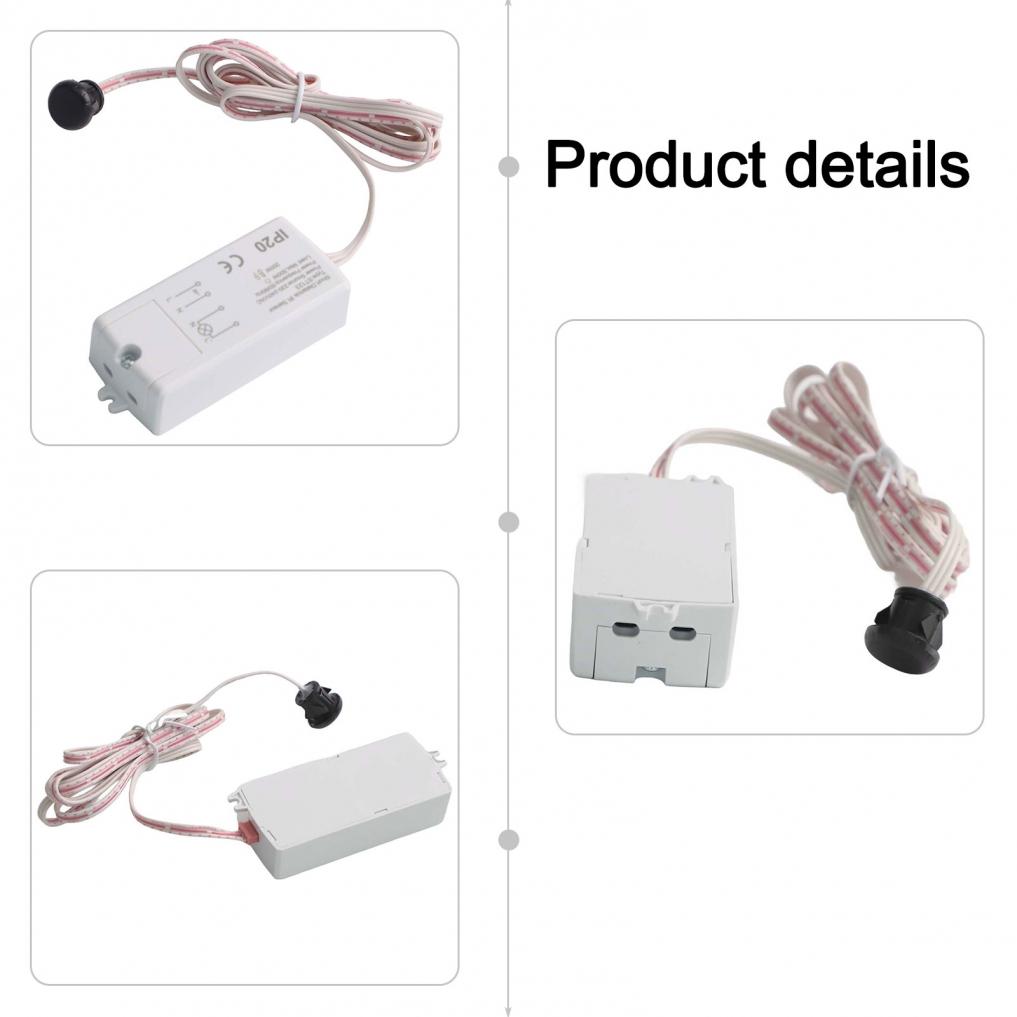 Motion Sensor Control Switch for Cabinet Lighting Compact and Efficient Design