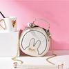 SCIONE Women's Foreign Style Small Round Bag Fashion Hand Bag Shoulder Messenger Bag Mini Bag
