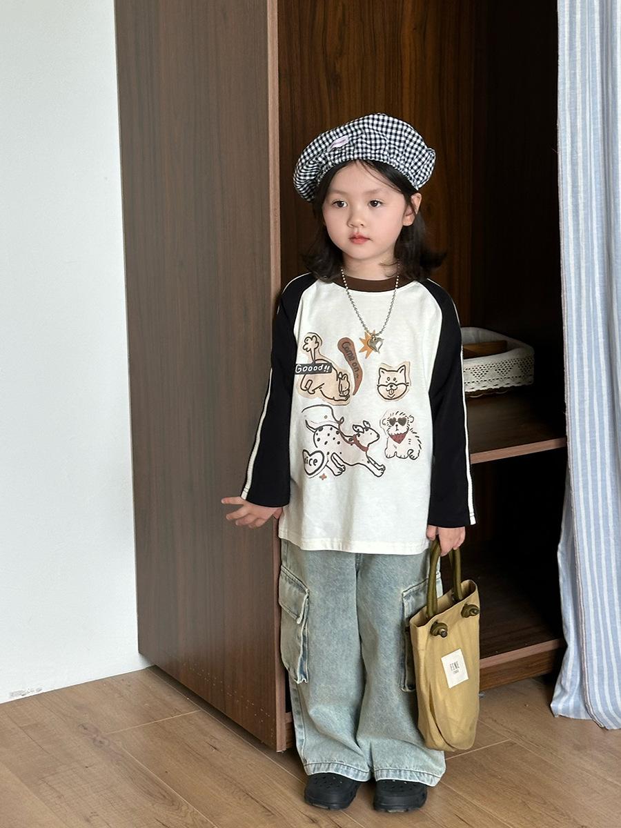 

Clearance: Weimu Girls Cartoon Long-Sleeve T-Shirt - Autumn Casual Top for Kids 80 cm