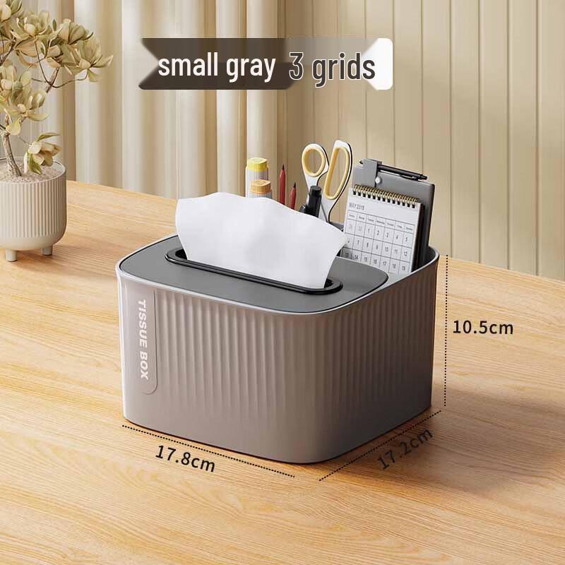 Multifunctional Desktop Storage Box with Tissue Holder