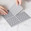 Interlocking Silicone Dish Drying Mat 4Pcs Countertop Waterproof Non-Slip Drain Tray for Kitchen