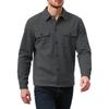 Men's Small Checkered Jacquard Knit Button Pocket Jacket, Spring and Autumn Warm Business Style Top