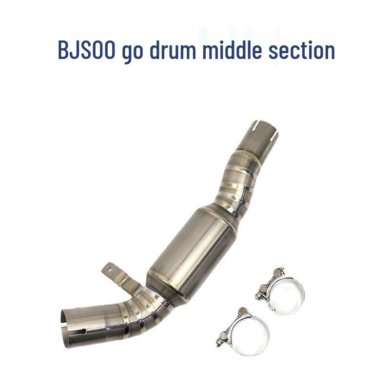 

Applicable Motorcycle Young Lion 500 Stainless Steel Exhaust Pipe Replacement - Back Pressure Drum Mid-Section Modification. 00
