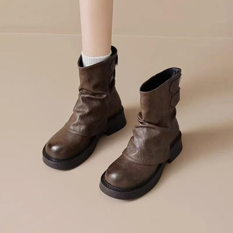Best-selling Shoes: Thick-soled Retro Ankle Boots, New Women's Trouser Boots