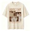 Vintage Washed Anime Perfect Blue A Satoshi Kon Film Mima Kirigoe TShirts Mens Women Fashion Oversized Short Sleeve T Shirts