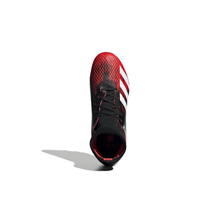 Adidas PREDATOR MUTATOR 20.3 Cushioning, Wear Resistant Mid top Kids' Soccer Shoes Black Red Kids' EF1946