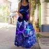 Women's Slip Dress Maxi Long Dress Butterfly Print Stitching Print Dress Spring & Summer Leisure Vacation