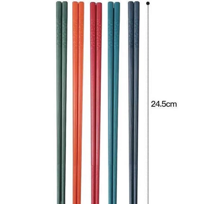 MAXCOOK Light Luxury Non-slip Alloy Chopsticks Set