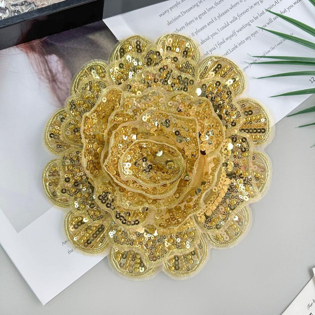 Heavy Industry Nail Beads, Three-Dimensional Flowers, Sequins, Embroidery Appliqués, Corsages, Clothing, Dresses, Decorative Fabrics, Patches