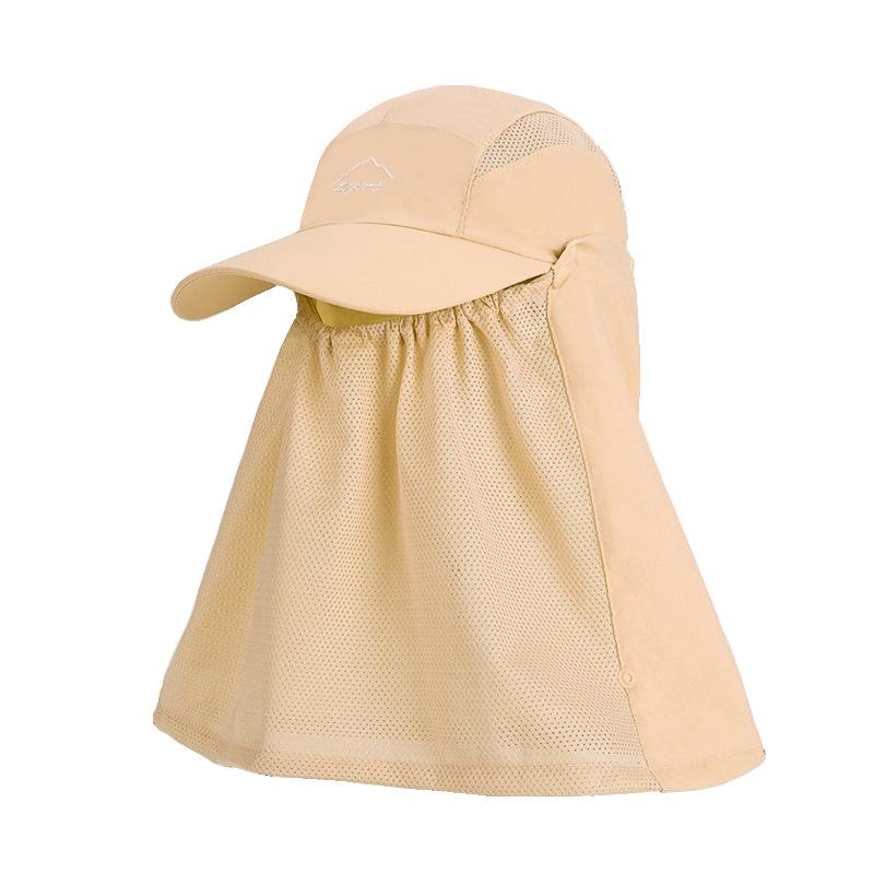 Summer men's and women's outdoor sports duck tongue baseball cap full face mask sun protection hat multi-functional breathable sun hat
