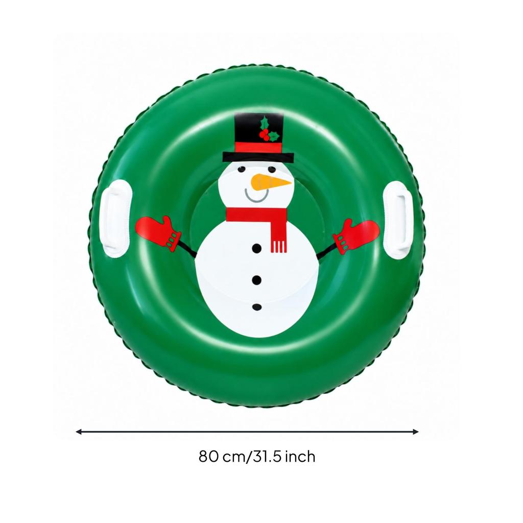 Inflatable Snow Tube with Handles Ergonomic Handle Circular