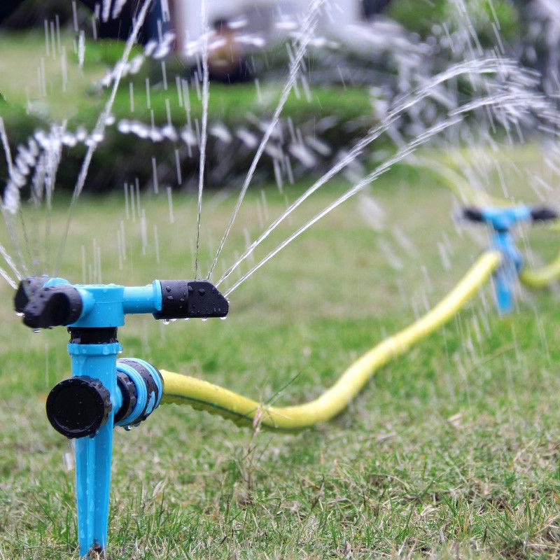 360 Degree Automatic Rotating Garden Lawn Water Sprinklers System Quick Lawn Rotating Nozzle Garden Yard Irrigation Supplies