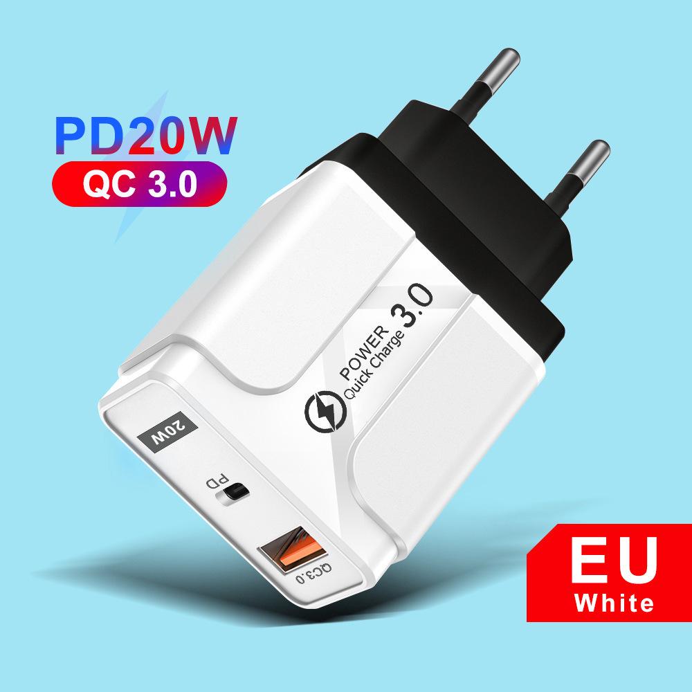 PD33W QC3.0 GaN Multi-Port Fast Charger, 9V/12V European Standard