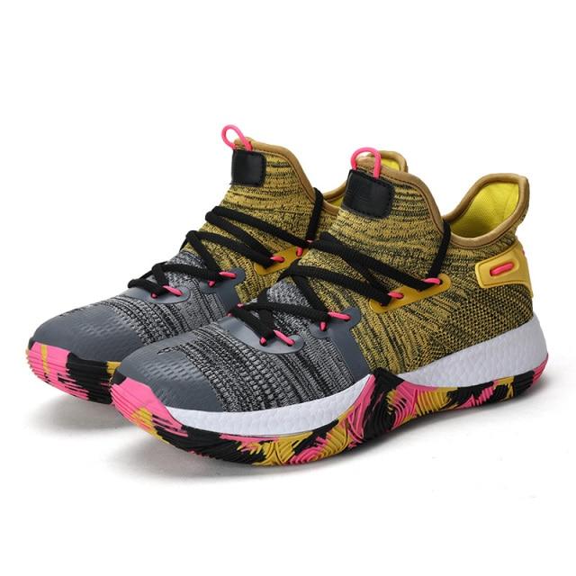 Wrfskm Wysokiej Jakości Oddychające Buty Do Koszykówki Męskie Trampki Antypoślizgowe Odporne Na Zużycie Modele Par 35 -46