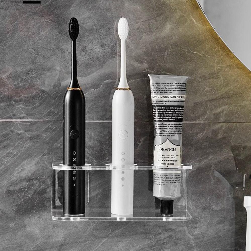 2/3/4 Holes Electric Toothbrush Holder Acrylic Toothbrush Stand  Bathroom Accessories