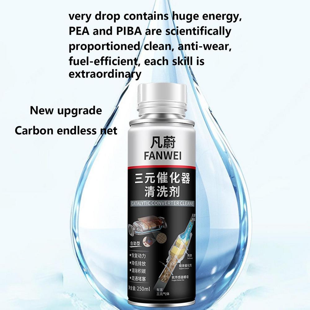 Detergente per depositi di carbonio per auto Detergente per convertitori catalitici 250ml Catalizzatori per automobili Puliscono l'acceleratore del motore inferiore