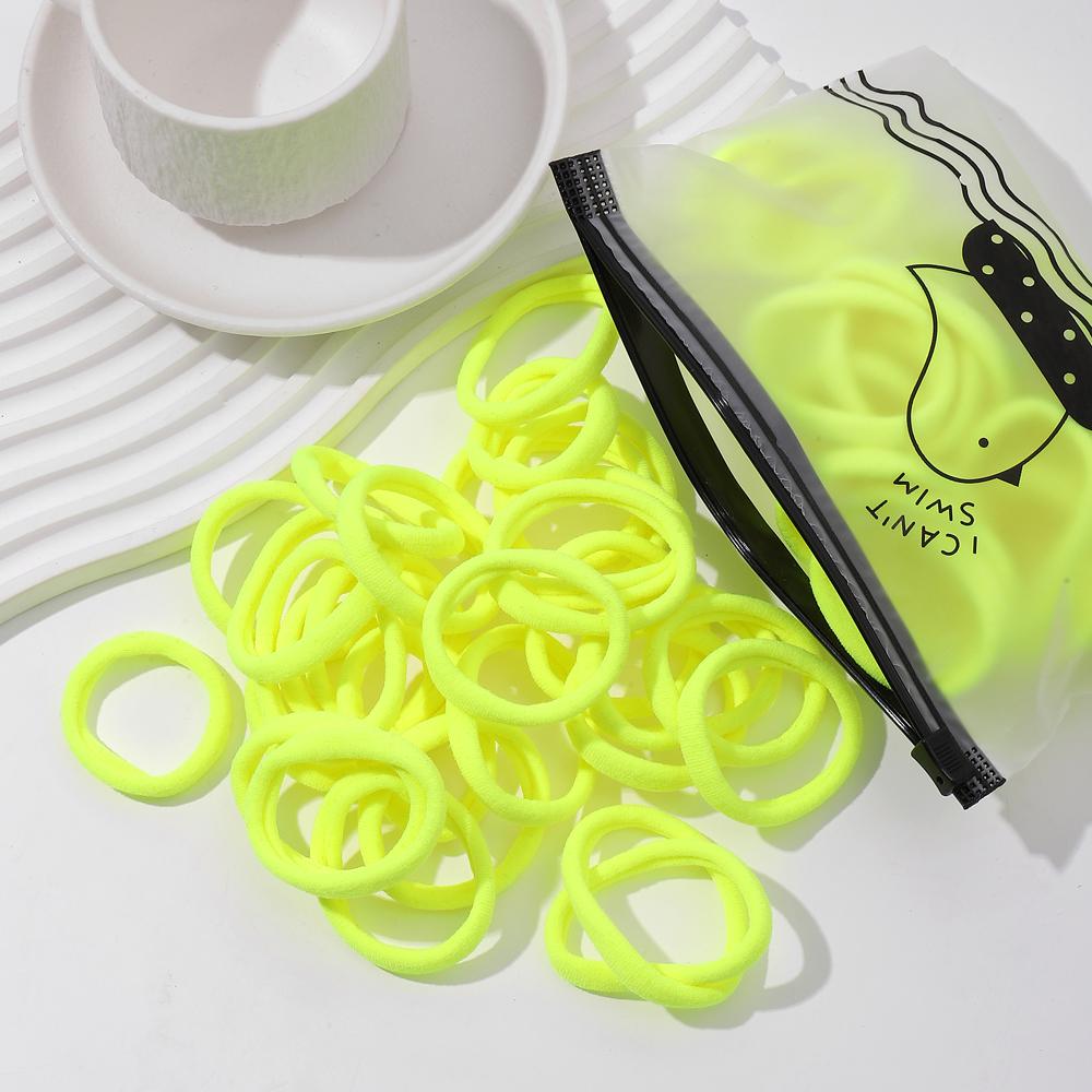 20/50Pcs Women Girls Basic Hair Band 4.5cm Simple Solid Colors Elastic Headband Hair Ropes Ties Hair Accessories Ponytail Holder