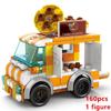 DIY Architecture Store Street View Food House Building Blocks Kit Girls Bricks Classic Movie Model Kids Toys For Children