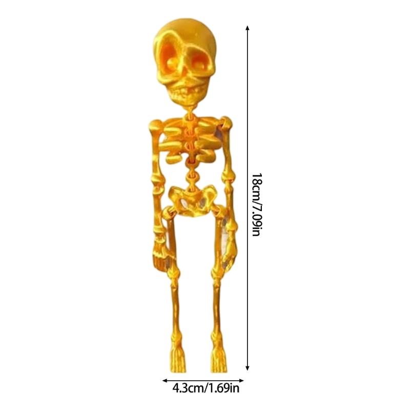Refrigerator Magnets Poseable Skeleton Fridge Magnets Decorative Magnets for Office Kitchen Classroom Locker Whiteboard