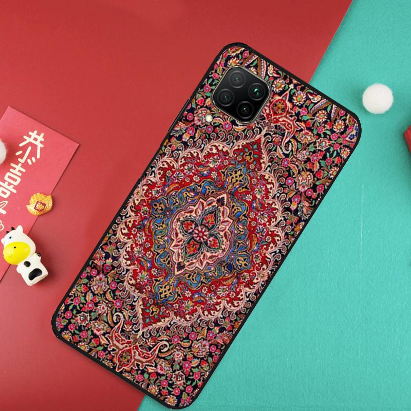 Persian carpet Floral pattern Case For Huawei Nova 11 Pro 3i 7i 8i 11i Y60 Y70 Y90 Y61 Y91 9 10 SE P20 P40 P30 Lite Cover